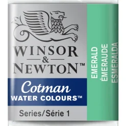 Winsor & Newton Cotman akvarelfarve half pan – Emerald 235
