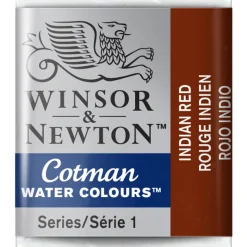 Winsor & Newton Cotman akvarelfarve half pan – Indian Red 317