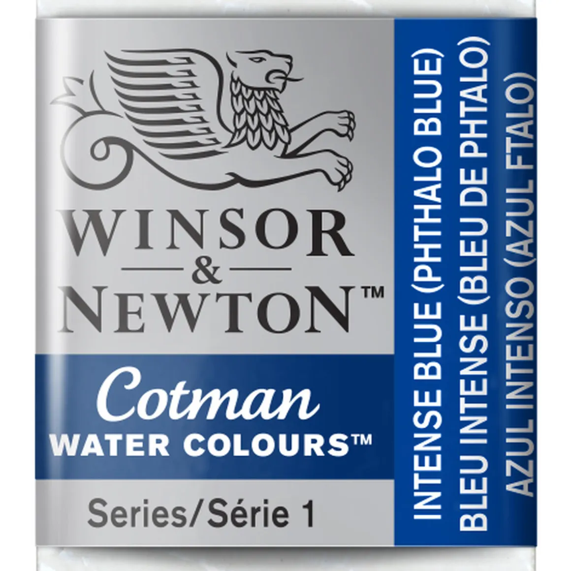 Winsor & Newton Cotman akvarelfarve half pan – Intense Blue 327