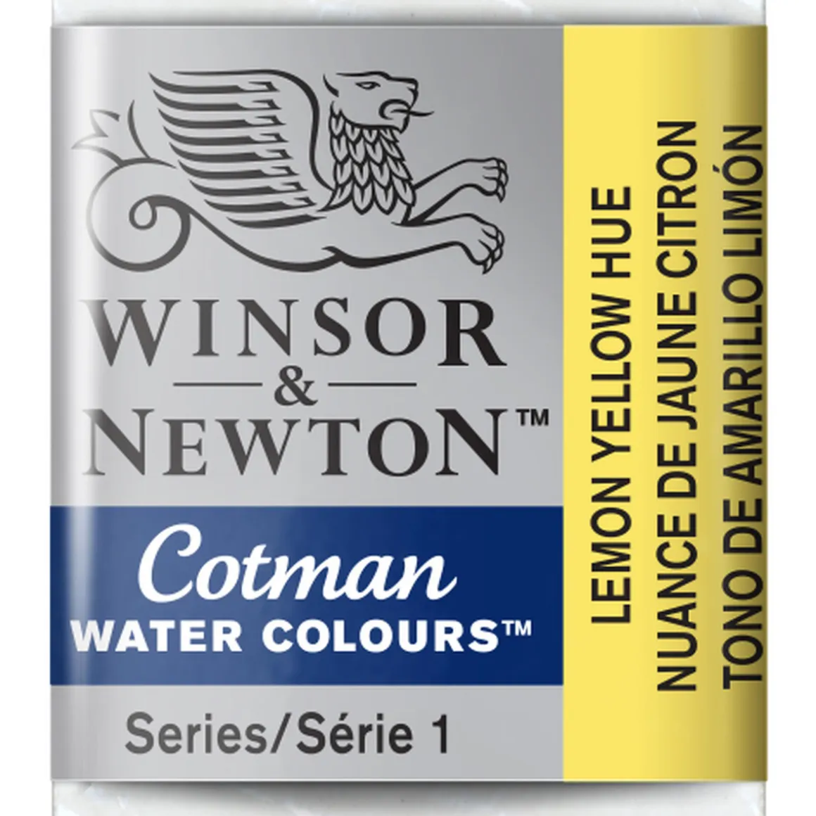 Winsor & Newton Cotman akvarelfarve half pan – Lemon Yellow Hue 346
