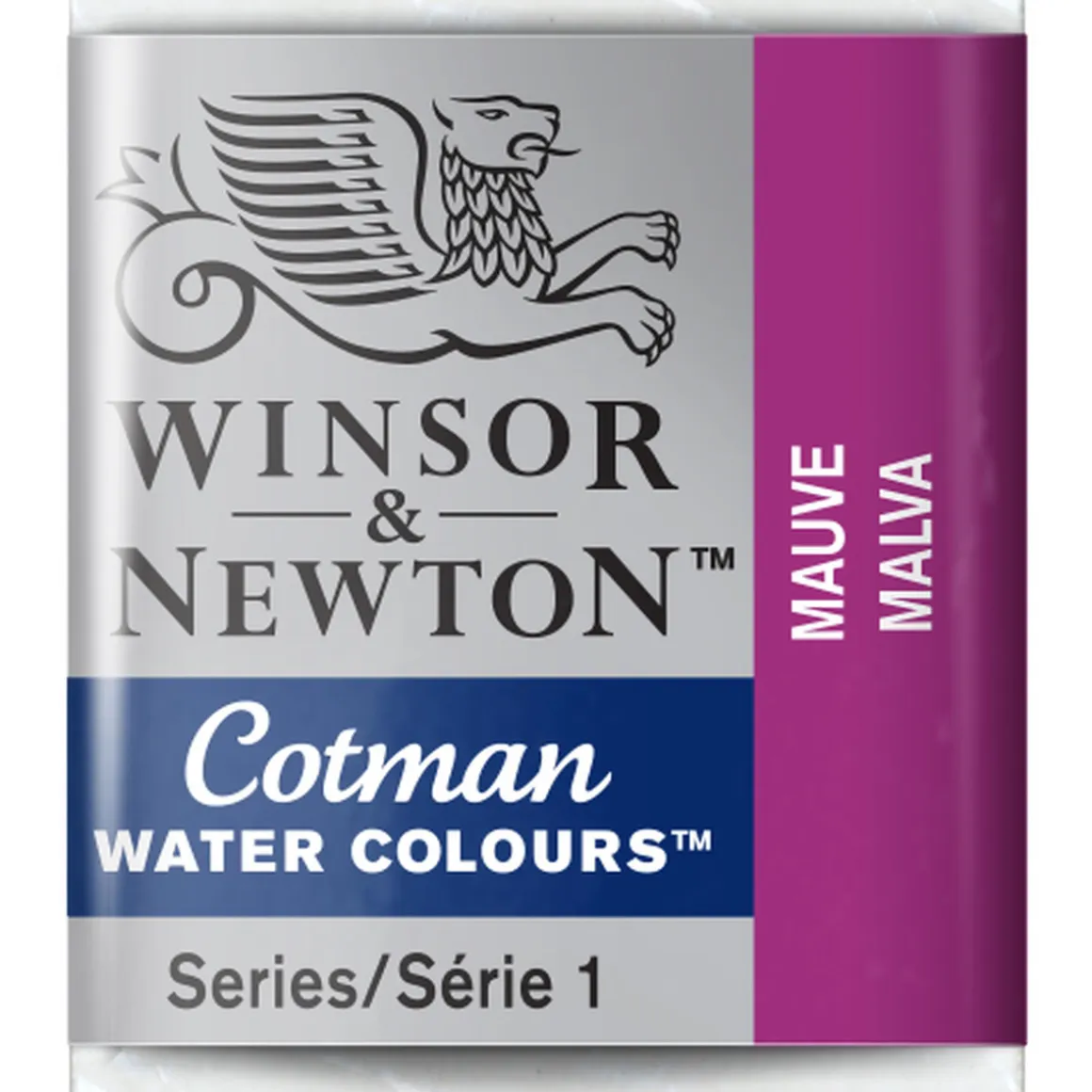 Winsor & Newton Cotman akvarelfarve half pan – Mauve 398
