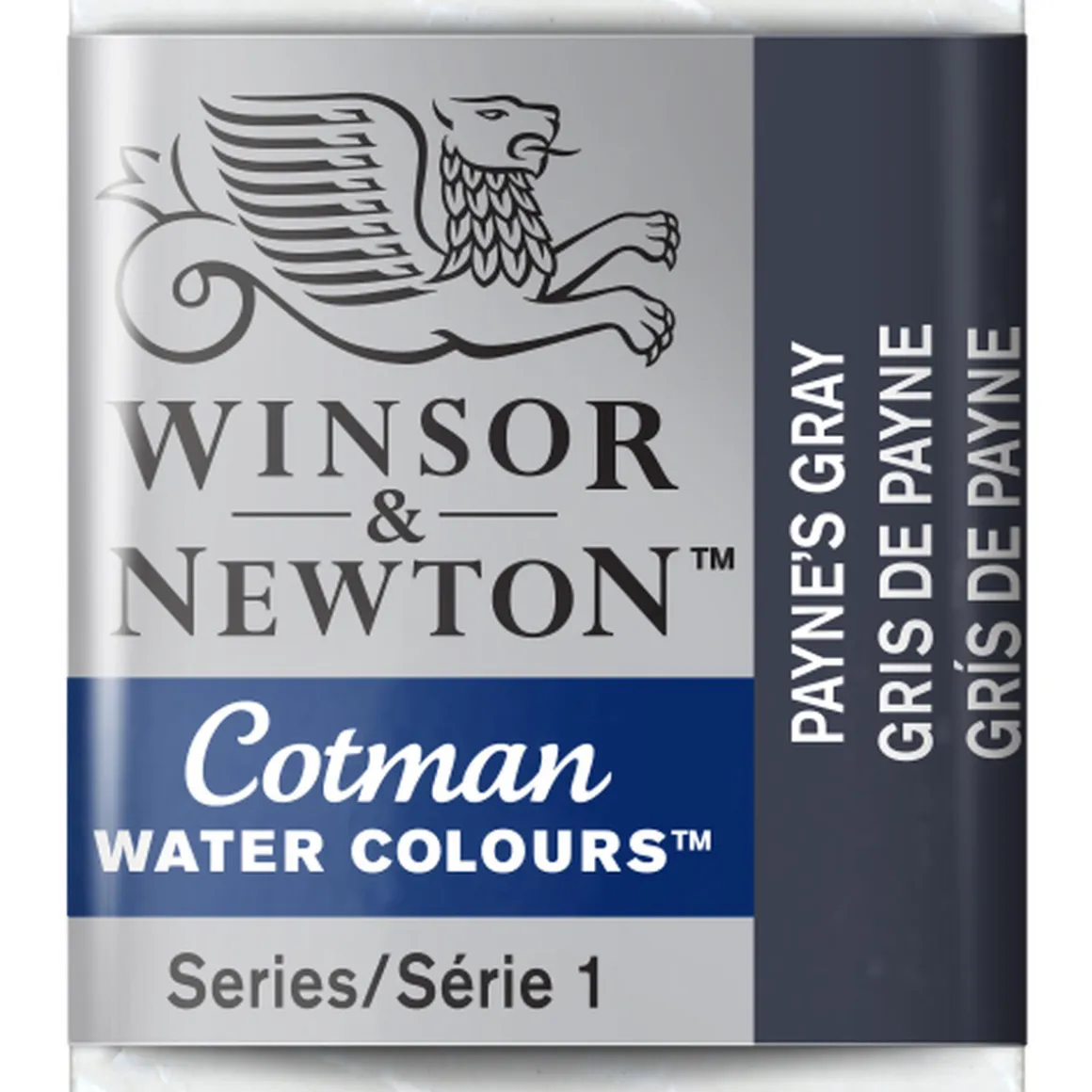 Winsor & Newton Cotman akvarelfarve half pan – Paynes Gray 465