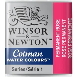 Winsor & Newton Cotman akvarelfarve half pan – Permanent Rose 502