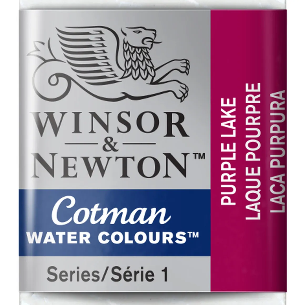 Winsor & Newton Cotman akvarelfarve half pan – Purple Lake 544