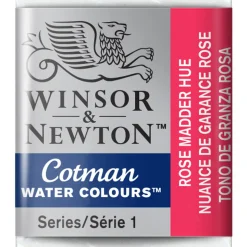 Winsor & Newton Cotman akvarelfarve half pan – Rose Madder Hue 580