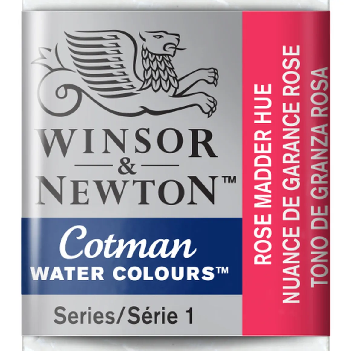 Winsor & Newton Cotman akvarelfarve half pan – Rose Madder Hue 580