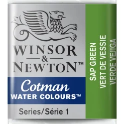 Winsor & Newton Cotman akvarelfarve half pan – Sap Green 599