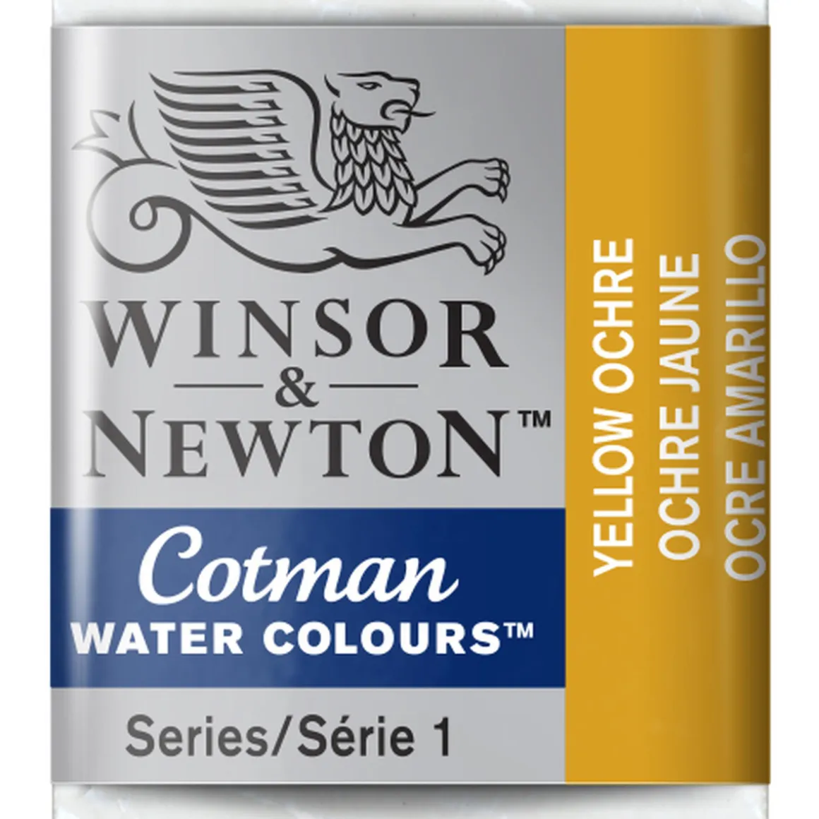 Winsor & Newton Cotman akvarelfarve half pan – Yellow Ochre 744