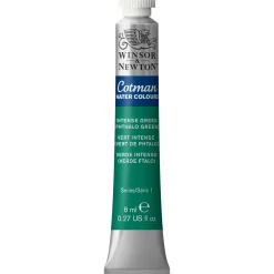 Winsor & Newton Cotman akvarelfarve 8 ml tube – Intense Green 329