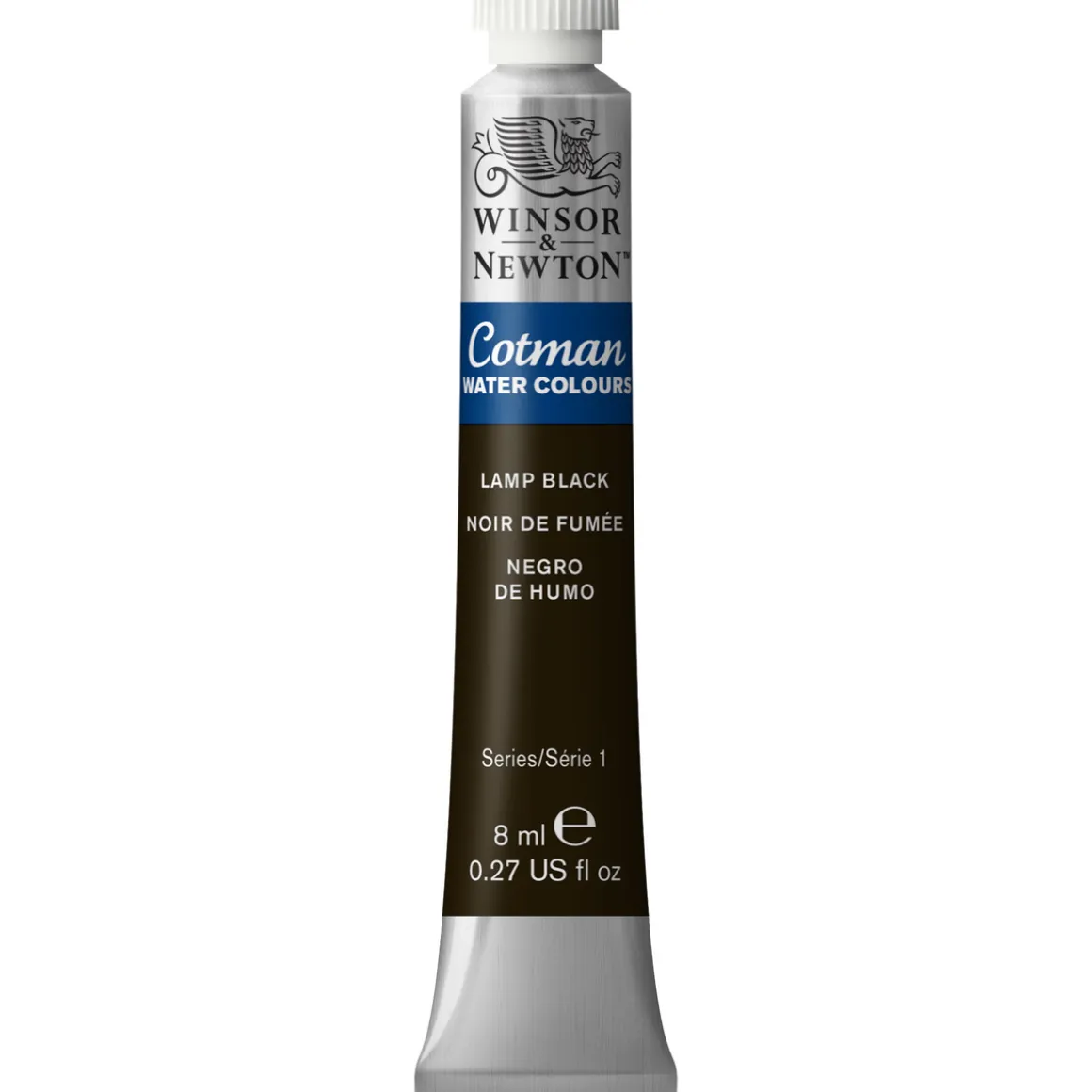 Winsor & Newton Cotman akvarelfarve 8 ml tube – Lamp Black 337