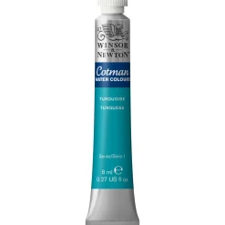 Winsor & Newton Cotman akvarelfarve 8 ml tube – Turquoise 654