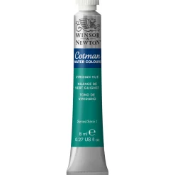 Winsor & Newton Cotman akvarelfarve 8 ml tube – Viridian Hue 696