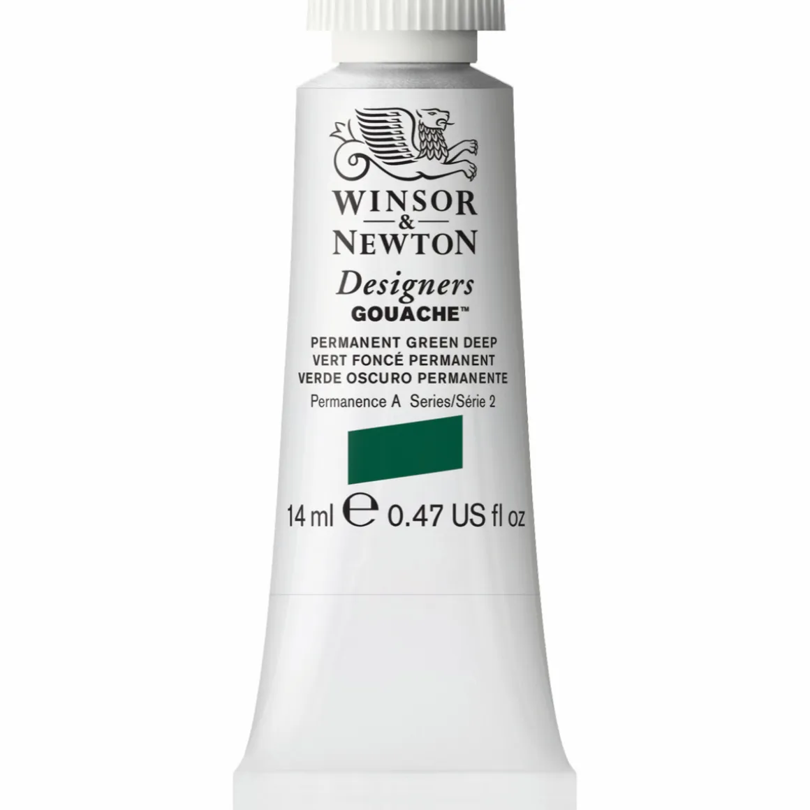 Winsor & Newton Designers Gouache 14 ml – Permanent green deep 482