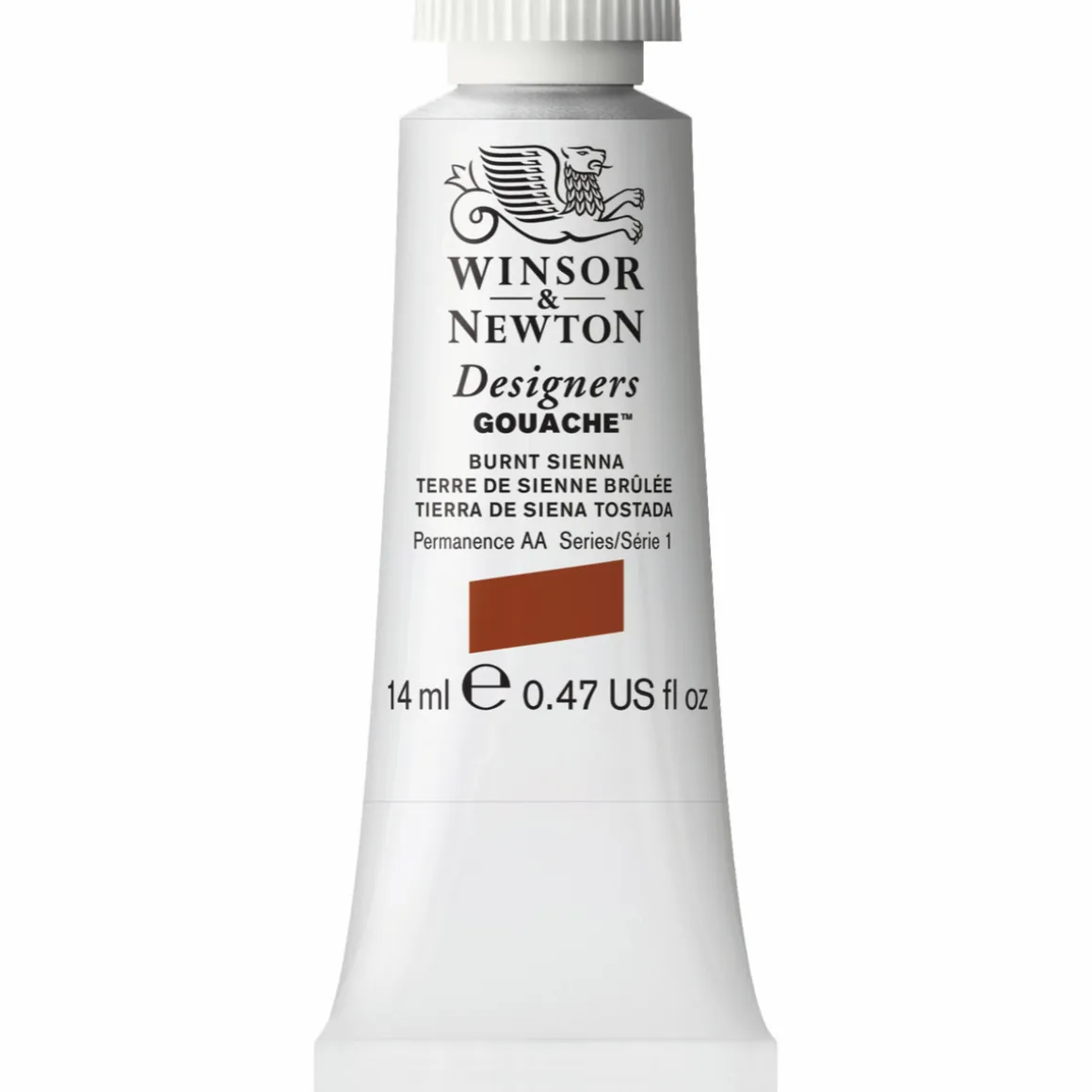 Winsor & Newton Designers Gouache 14 ml – Burnt sienna 074