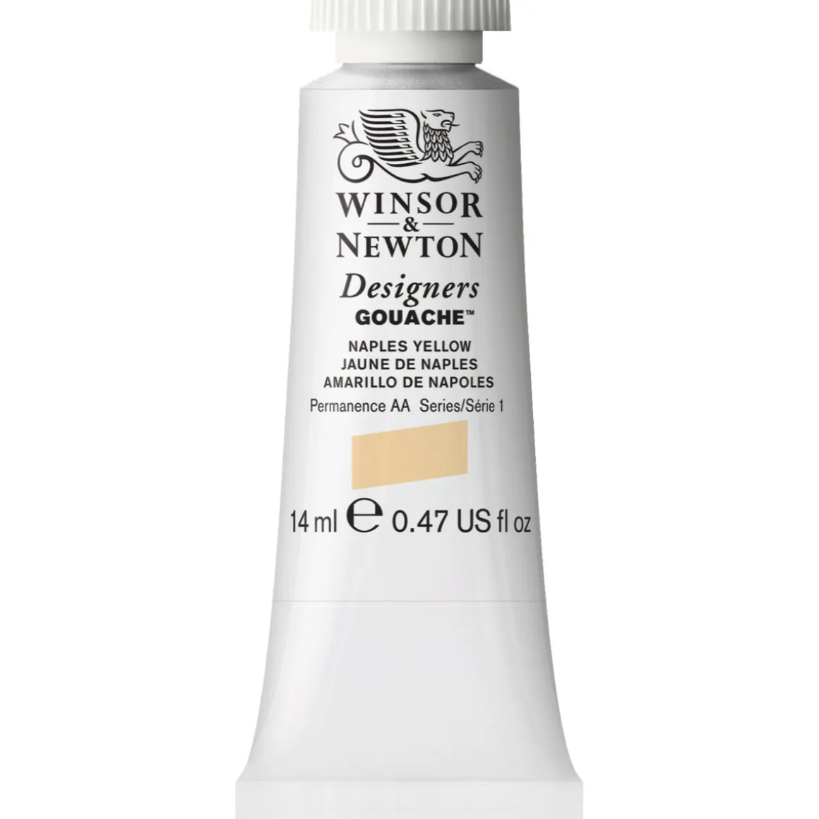 Winsor & Newton Designers Gouache 14 ml – Naples yellow 422