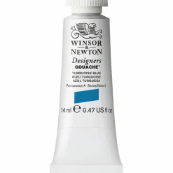 Winsor & Newton Designers Gouache 14 ml – Turquoise blue 656