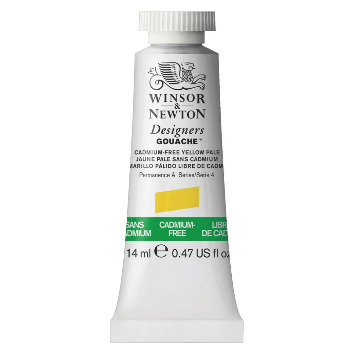 Winsor & Newton Designers Gouache 14 ml – Kadmiumfri/Cadmium-free Yellow pale 907