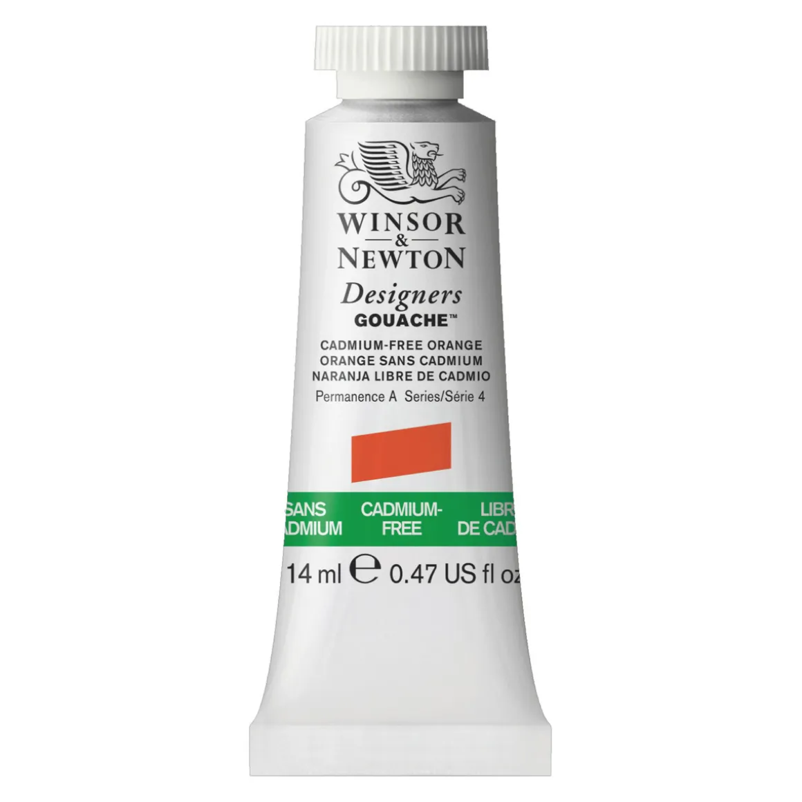Winsor & Newton Designers Gouache 14 ml – Kadmiumfri/Cadmium-free Orange 899