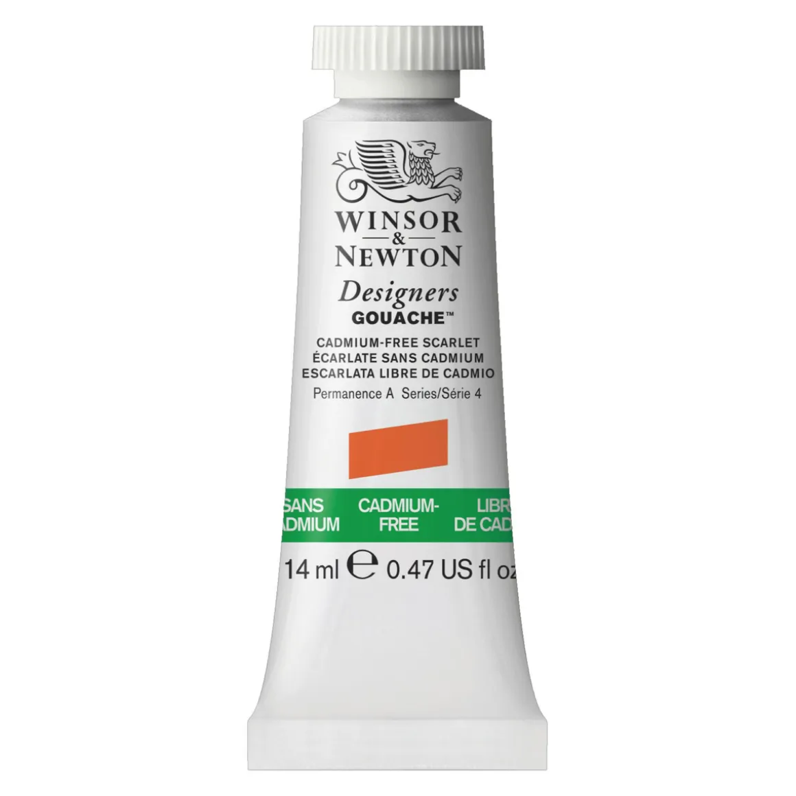 Winsor & Newton Designers Gouache 14 ml – Kadmiumfri/Cadmium-free Scarlet 903