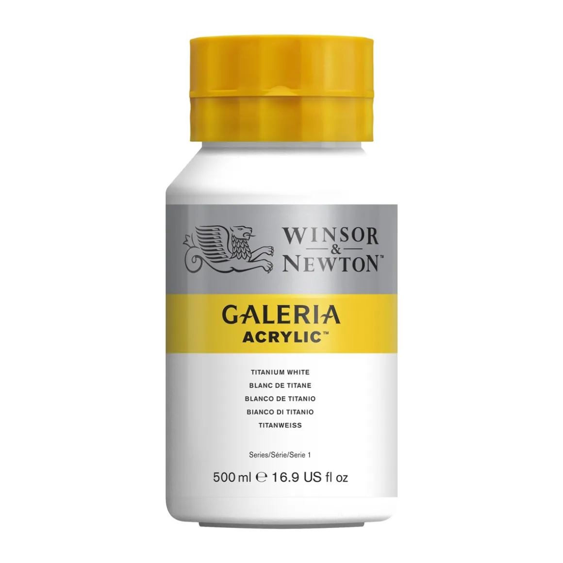 Winsor & Newton Galeria akrylfarve 500 ml Titanium White 644