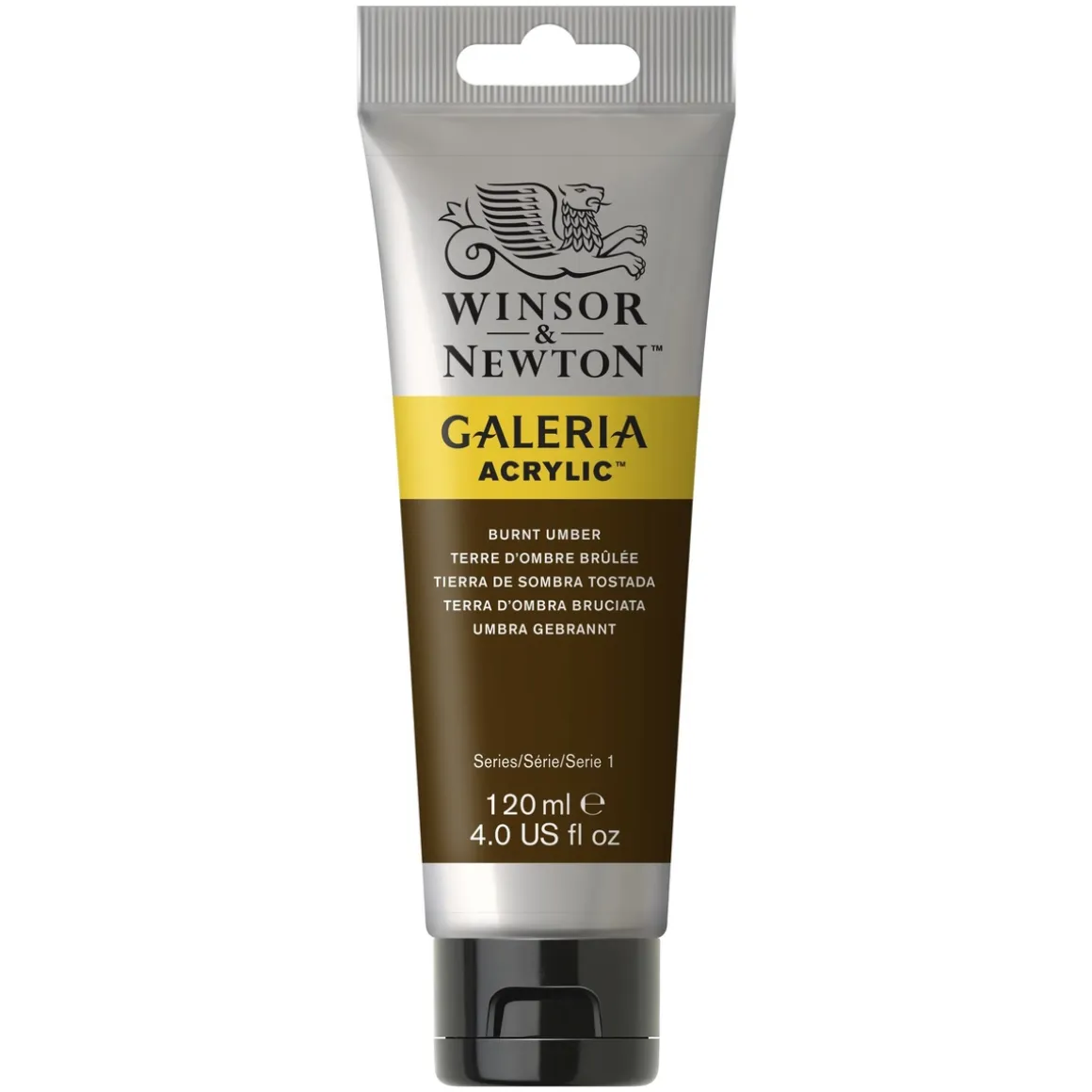 Winsor & Newton Galeria akrylfarve 120 ml Burnt Umber 076