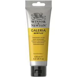 Winsor & Newton Galeria akrylfarve 120 ml Transparent Yellow 653
