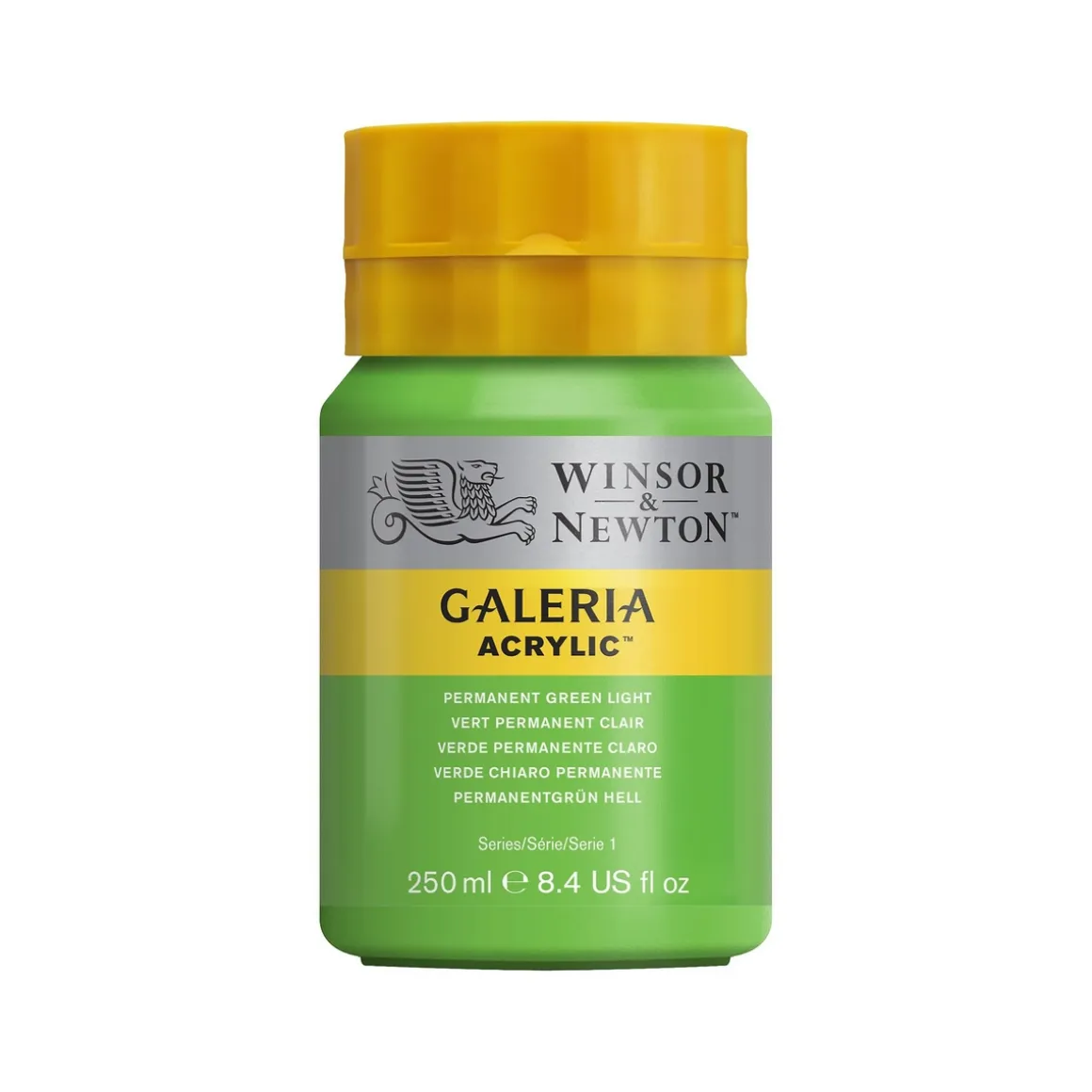 Winsor & Newton Galeria akrylfarve 500 ml Permanent Green Light 483