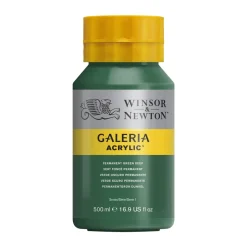Winsor & Newton Galeria akrylfarve 500 ml Permanent Green Deep 482