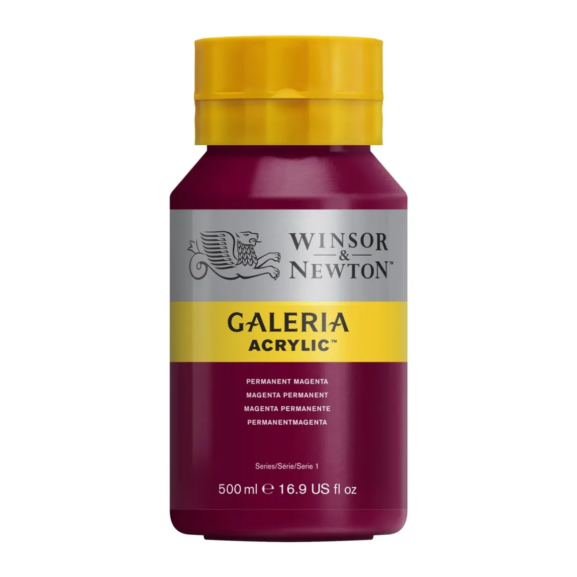Winsor & Newton Galeria akrylfarve 500 ml Permanent Magenta 488