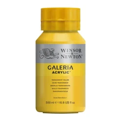 Winsor & Newton Galeria akrylfarve 500 ml Transparent Yellow 653