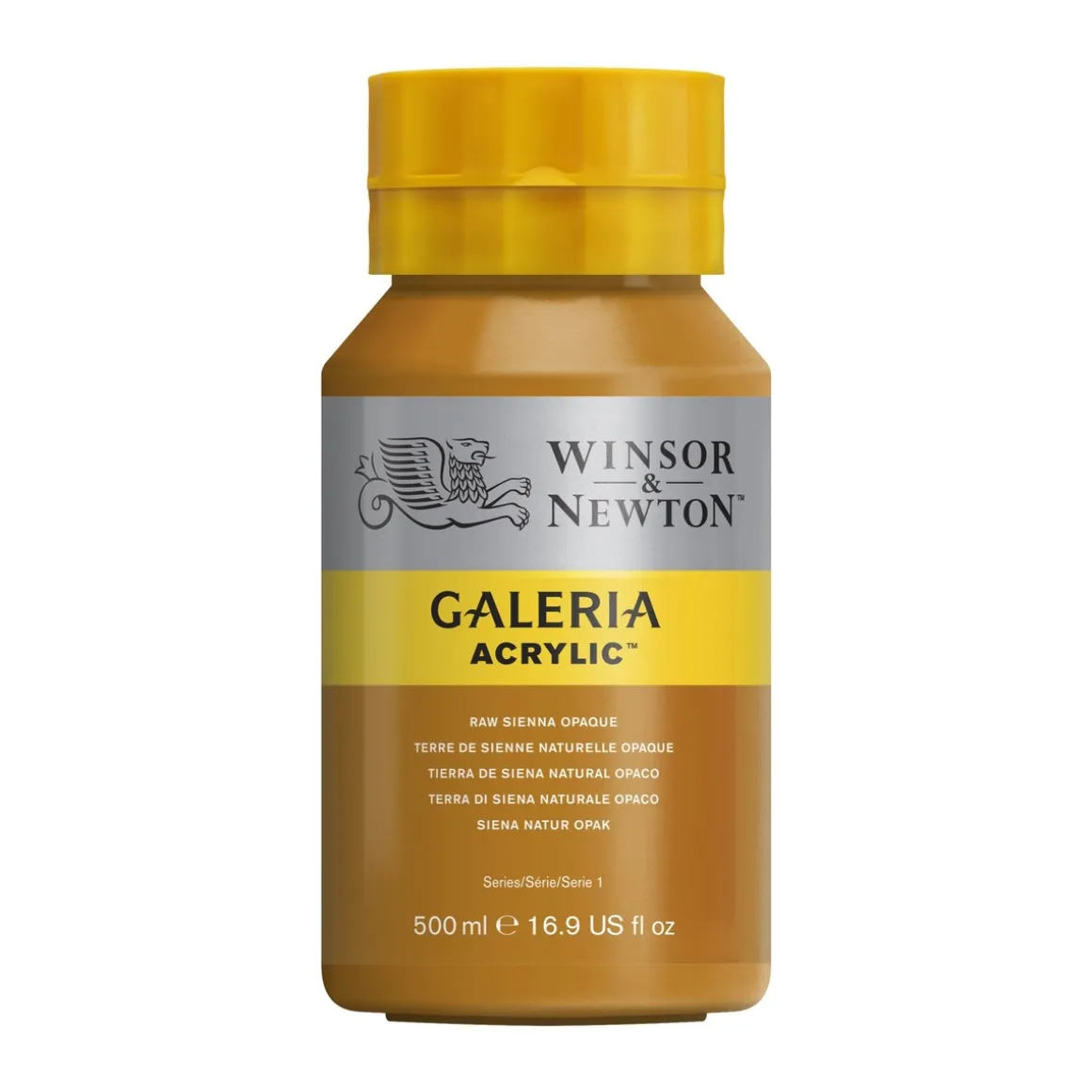 Winsor & Newton Galeria akrylfarve 500 ml Raw Sienna Opaque 553