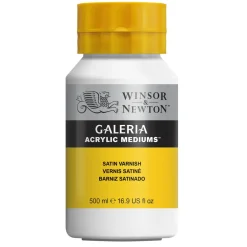 Winsor & Newton Galeria Satin Varnish 500 ml, beskyttende lak til akrylfarver