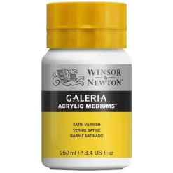 Winsor & Newton Galeria Satin Varnish 250 ml, beskyttende lak til akrylfarver