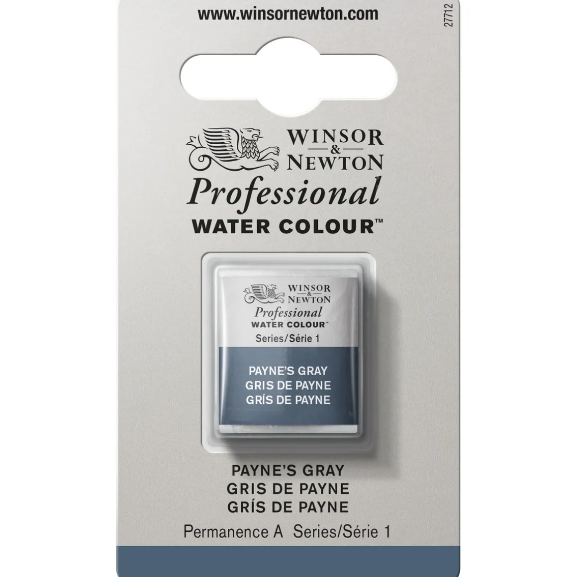 Winsor & Newton Professional akvarelfarve half pan Payne"S Gray 465