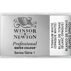 Winsor & Newton Professional akvarelfarve 1/1 pan Titanium White (opaque white) 644