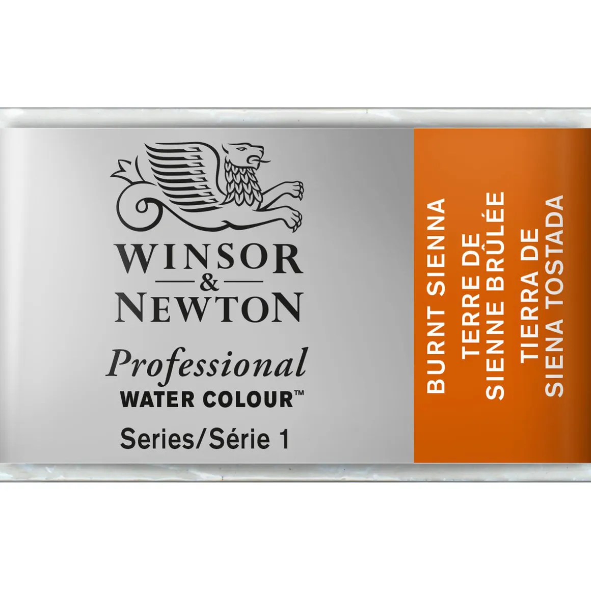 Winsor & Newton Professional akvarelfarve 1/1 pan Burnt Sienna 074