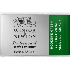 Winsor & Newton Professional akvarelfarve 1/1 pan Hooker's Green 311
