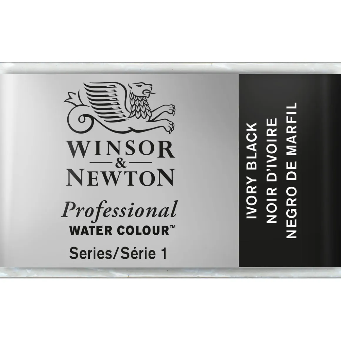 Winsor & Newton Professional akvarelfarve 1/1 pan Ivory Black 331