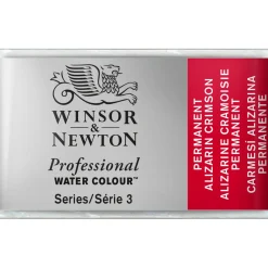 Winsor & Newton Professional akvarelfarve 1/1 pan Permanent Alizarin Crimson 466