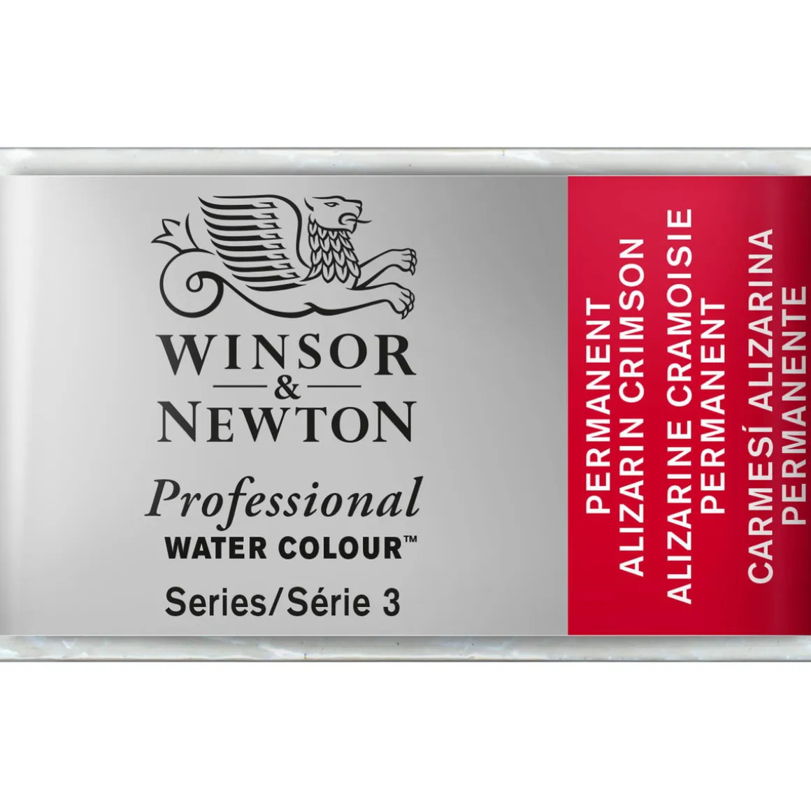 Winsor & Newton Professional akvarelfarve 1/1 pan Permanent Alizarin Crimson 466