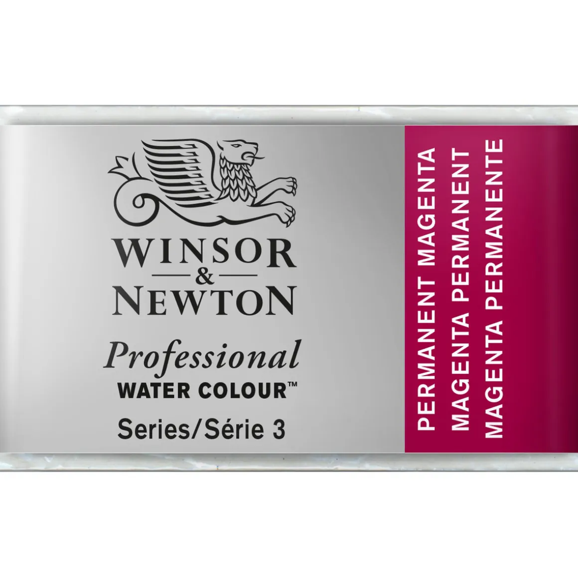 Winsor & Newton Professional akvarelfarve 1/1 pan Permanent Magenta 489