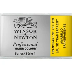 Winsor & Newton Professional akvarelfarve 1/1 pan Transparent Yellow 653