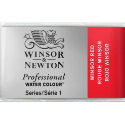 Winsor & Newton Professional akvarelfarve 1/1 pan Winsor Red 726