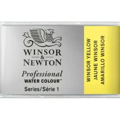Winsor & Newton Professional akvarelfarve 1/1 pan Winsor Yellow 730
