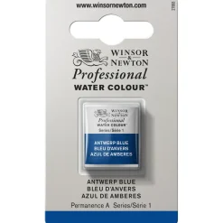 Winsor & Newton Professional akvarelfarve half pan Antwerp Blue 010