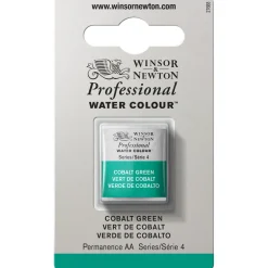 Winsor & Newton Professional akvarelfarve half pan Cobalt Green 184