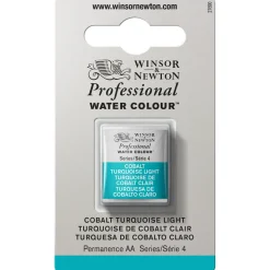 Winsor & Newton Professional akvarelfarve half pan Cobalt Turq Light 191