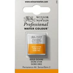 Winsor & Newton Professional akvarelfarve half pan Gold Ochre 285