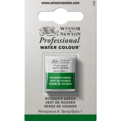 Winsor & Newton Professional akvarelfarve half pan Hooker's Green 311