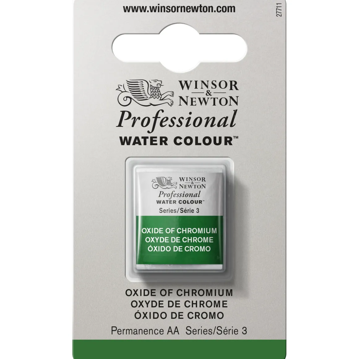Winsor & Newton Professional akvarelfarve half pan Oxide Of Chromium 459